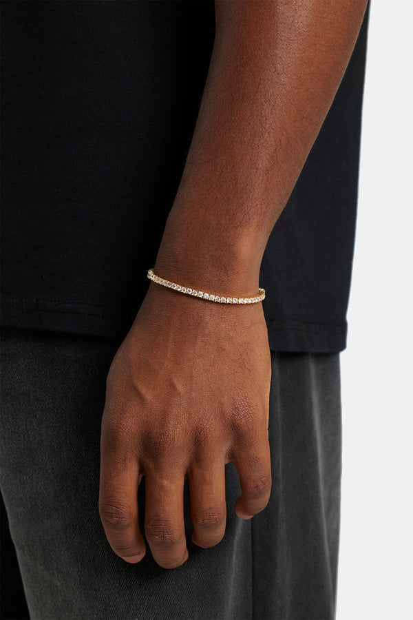 Tennis Bracelet - 3mm Gold