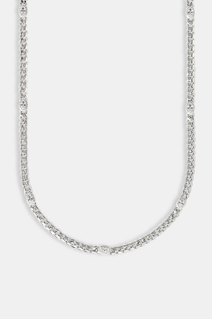 Iced Gemstone Miami Cuban Chain - 5mm
