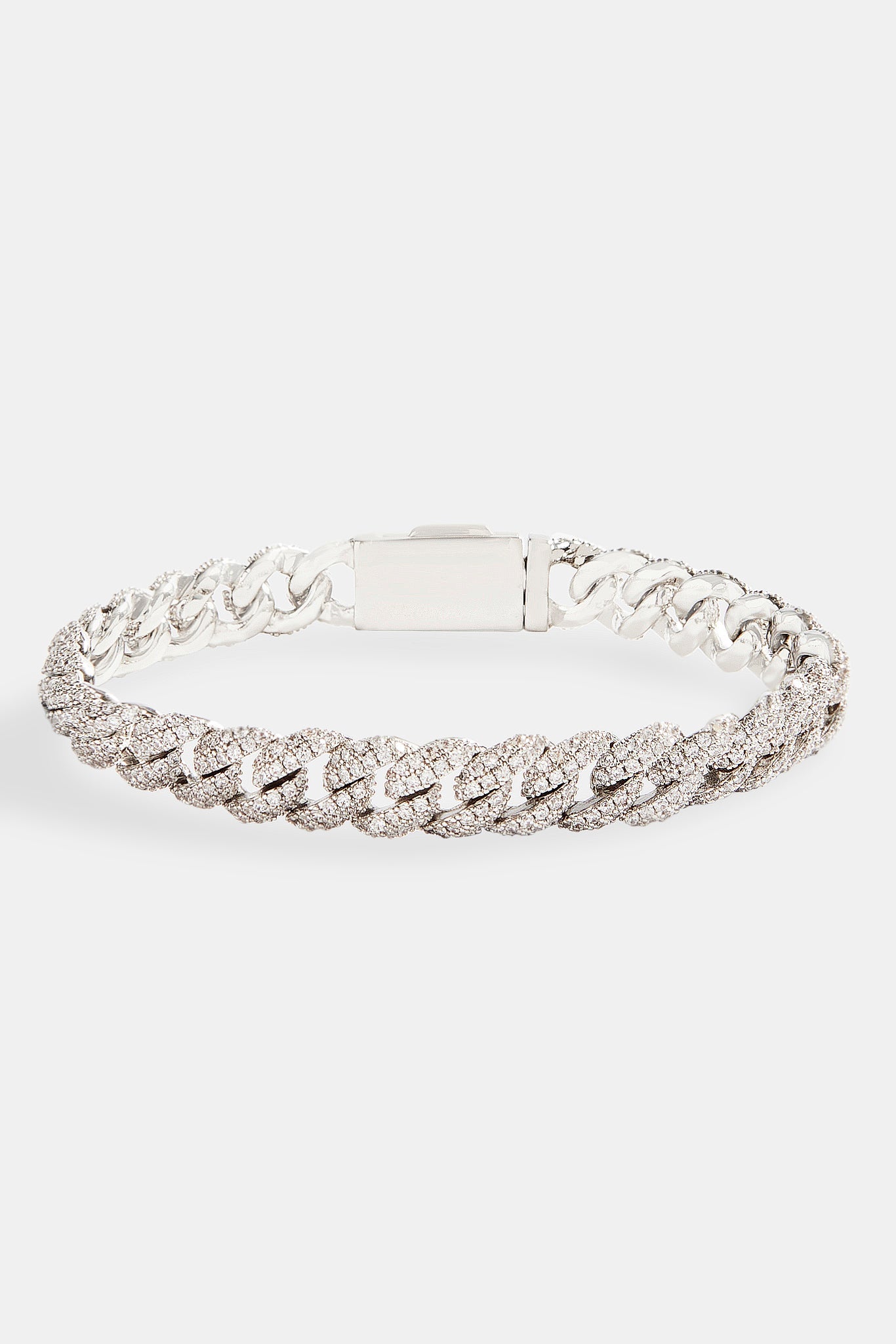 8mm Iced Cuban Bracelet