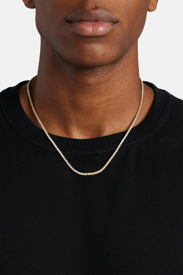 Micro Tennis Chain - Gold 2.5mm